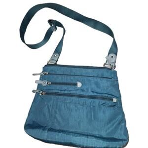 Osgood Marley Crossbody Bag Purse Teal RFID pouch Nylon
